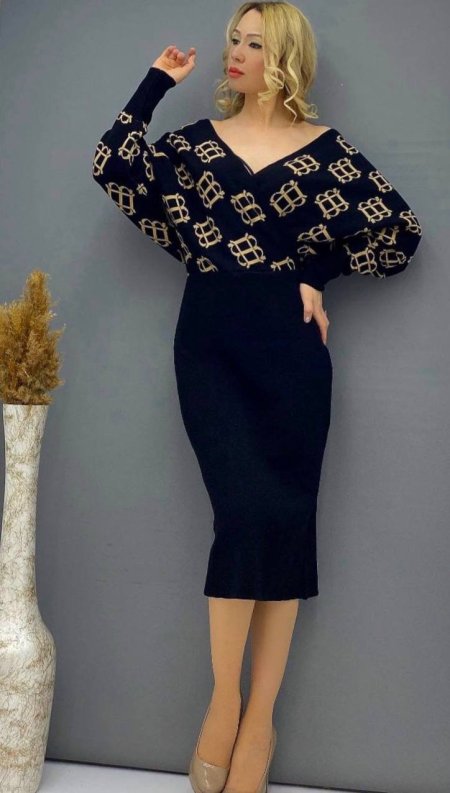 فستان صوف ربيعي